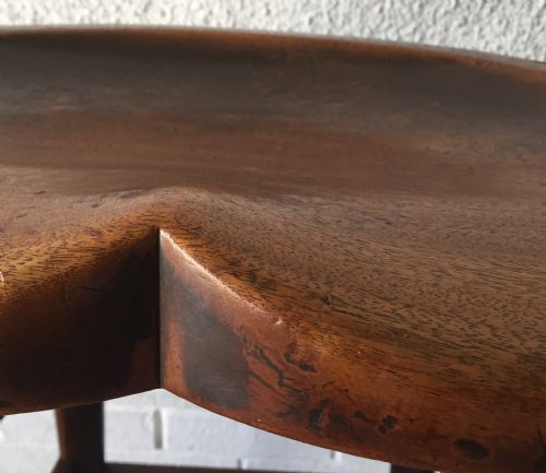 CIRCA 1900 MAHOGANY BAR STOOL - ADDITIONAL PHOTO 5