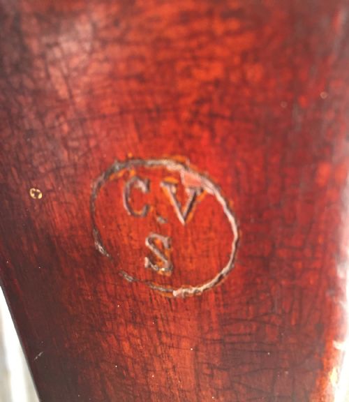 CIRCA 1900 MAHOGANY BAR STOOL - ADDITIONAL PHOTO 7