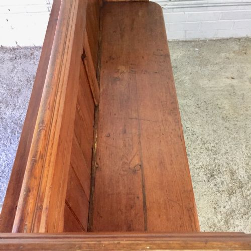 VICTORIAN PITCH PINE CHURCH PEW - ADDITIONAL PHOTO 6