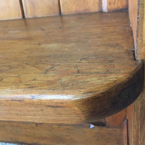 VICTORIAN PITCH PINE CHURCH PEW - ADDITIONAL PHOTO 7