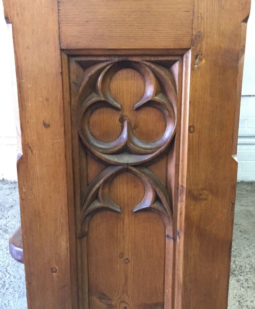 VICTORIAN PITCH PINE CHURCH PEW - ADDITIONAL PHOTO 12