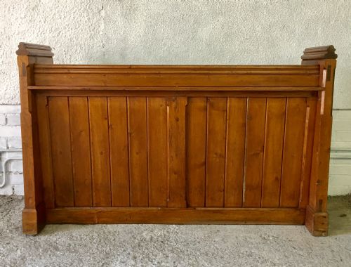 VICTORIAN PITCH PINE CHURCH PEW - ADDITIONAL PHOTO 13