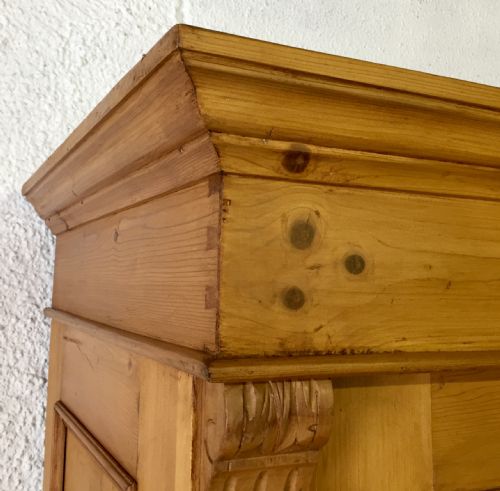 CIRCA 1900 CONTINENTAL PINE KNOCK DOWN WARDROBE - ADDITIONAL PHOTO 1