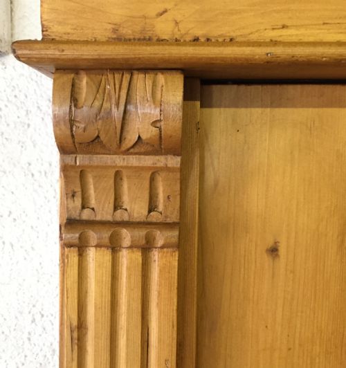 CIRCA 1900 CONTINENTAL PINE KNOCK DOWN WARDROBE - ADDITIONAL PHOTO 2
