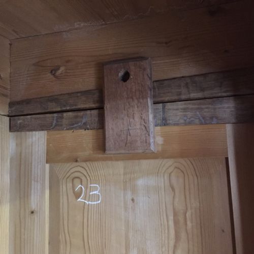 CIRCA 1900 CONTINENTAL PINE KNOCK DOWN WARDROBE - ADDITIONAL PHOTO 4