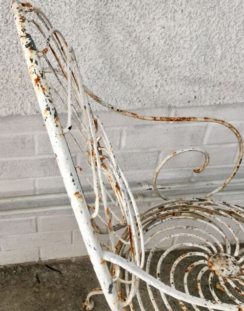 IRON ARMCHAIR WITH SPRUNG SEAT AND BACK - ADDITIONAL PHOTO 2