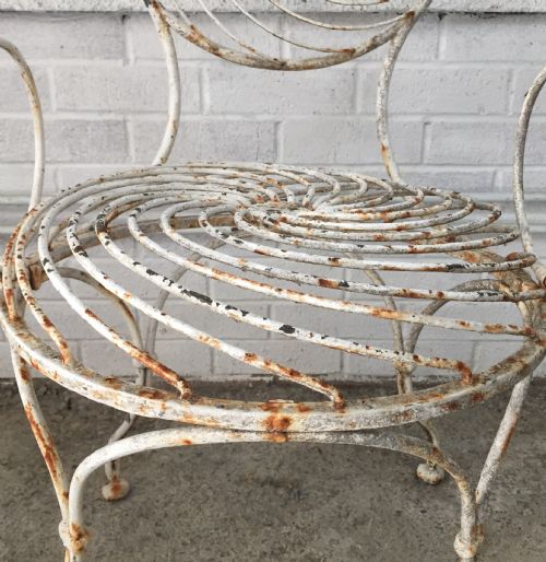 IRON ARMCHAIR WITH SPRUNG SEAT AND BACK - ADDITIONAL PHOTO 5
