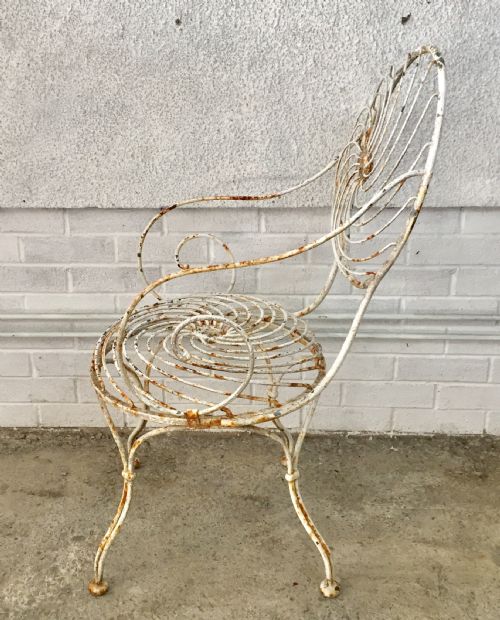IRON ARMCHAIR WITH SPRUNG SEAT AND BACK - ADDITIONAL PHOTO 9