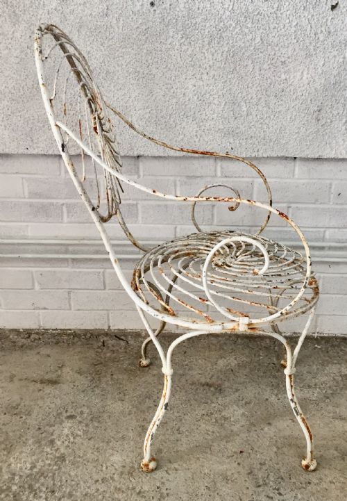 IRON ARMCHAIR WITH SPRUNG SEAT AND BACK - ADDITIONAL PHOTO 10