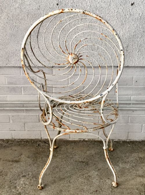 IRON ARMCHAIR WITH SPRUNG SEAT AND BACK - ADDITIONAL PHOTO 11