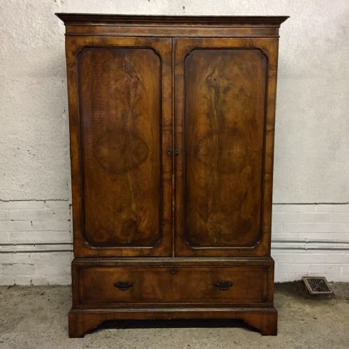 circa 1900 walnut dwarf wardrobe - CATEGORY: ANTIQUE WARDROBES - DATED 1900