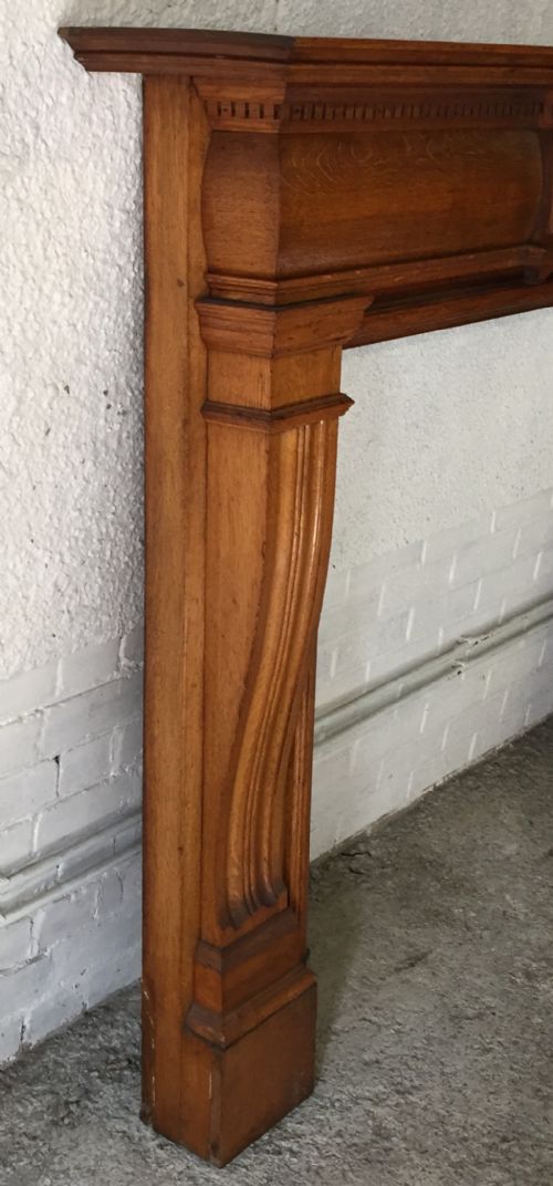 CIRCA 1900 OAK FIRE SURROUND - ADDITIONAL PHOTO 8