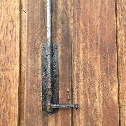 PAIR OF 19TH CENTURY OAK STUDDED EXTERNAL DOORS - ADDITIONAL PHOTO 16