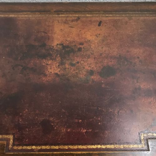 CIRCA 1900 OAK KNEEHOLE PEDESTAL DESK - ADDITIONAL PHOTO 3