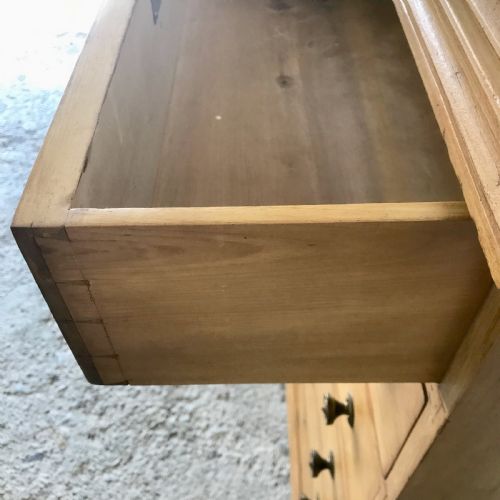 VICTORIAN PINE 6 DRAWER WELLINGTON CHEST - ADDITIONAL PHOTO 5