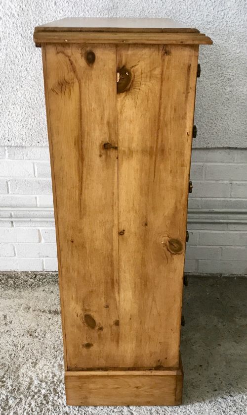 VICTORIAN PINE 6 DRAWER WELLINGTON CHEST - ADDITIONAL PHOTO 7