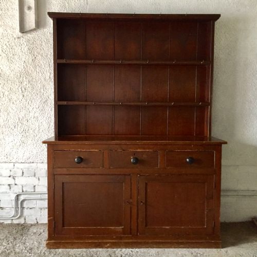 victorian pine dresser in original finish - CATEGORY: ANTIQUE DRESSERS - DATED VICTORIAN