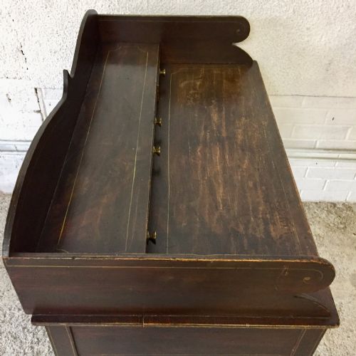 REGENCY PINE DESK WITH ORIGINAL ROSEWOOD EFFECT GRAINING - ADDITIONAL PHOTO 3