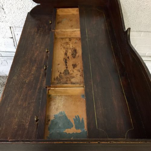 REGENCY PINE DESK WITH ORIGINAL ROSEWOOD EFFECT GRAINING - ADDITIONAL PHOTO 4