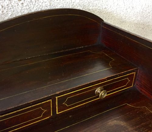 REGENCY PINE DESK WITH ORIGINAL ROSEWOOD EFFECT GRAINING - ADDITIONAL PHOTO 7