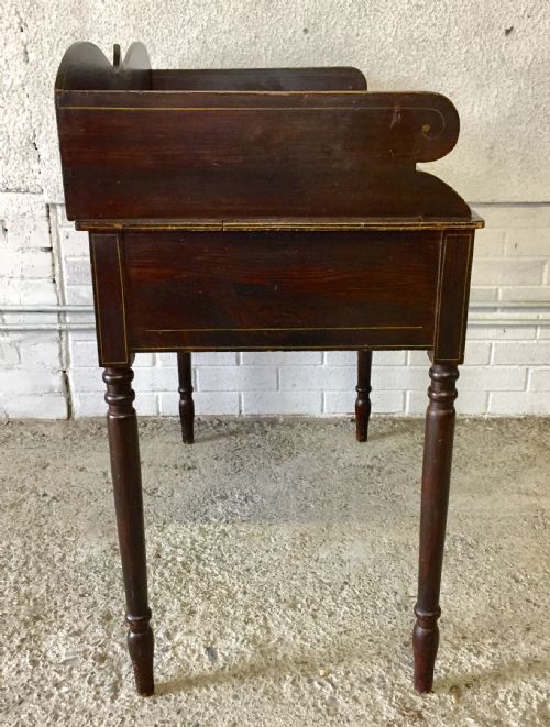 REGENCY PINE DESK WITH ORIGINAL ROSEWOOD EFFECT GRAINING - ADDITIONAL PHOTO 13