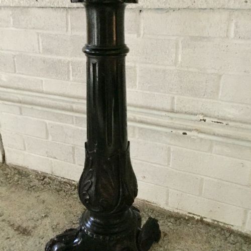 CIRCA 1900 EBONISED SHAVING MIRROR ON STAND - ADDITIONAL PHOTO 13
