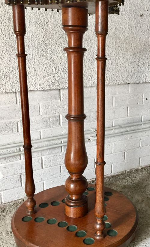 1920S OAK REVOLVING SNOOKER CUE RACK - ADDITIONAL PHOTO 5