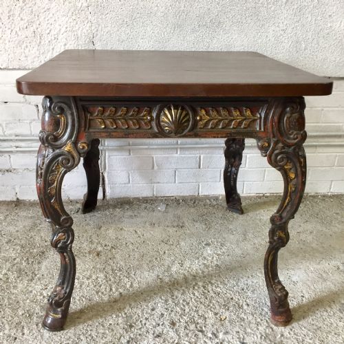 victorian cast iron pub table - CATEGORY: ANTIQUE TABLES - DATED VICTORIAN