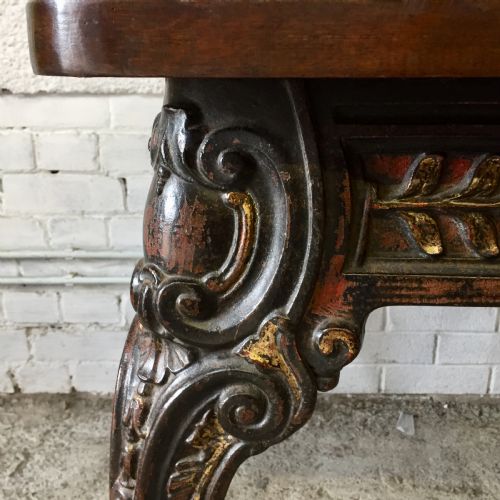 VICTORIAN CAST IRON PUB TABLE - ADDITIONAL PHOTO 5