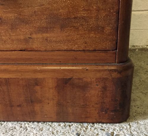 VICTORIAN MAHOGANY DWARF LINEN PRESS WITH KEY - ADDITIONAL PHOTO 8