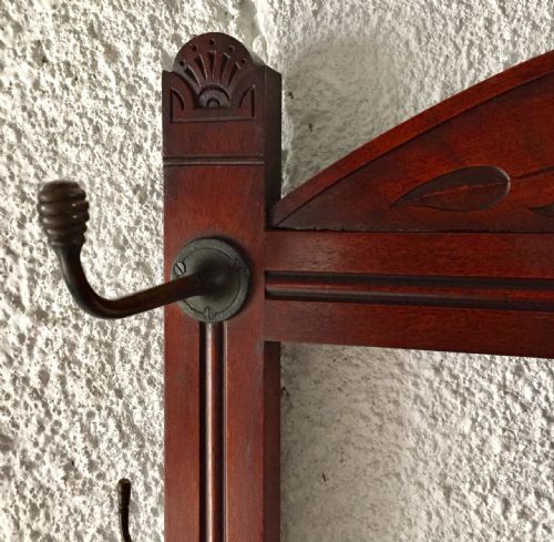 VICTORIAN MAHOGANY HALL STAND - ADDITIONAL PHOTO 1