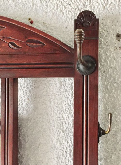 VICTORIAN MAHOGANY HALL STAND - ADDITIONAL PHOTO 3