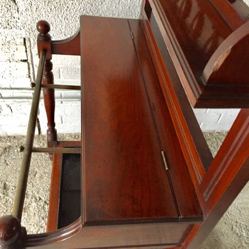 VICTORIAN MAHOGANY HALL STAND - ADDITIONAL PHOTO 8