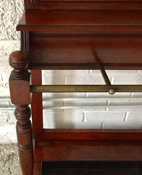 VICTORIAN MAHOGANY HALL STAND - ADDITIONAL PHOTO 9