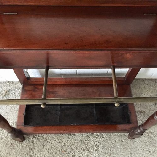 VICTORIAN MAHOGANY HALL STAND - ADDITIONAL PHOTO 10