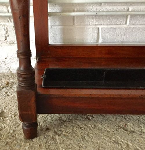 VICTORIAN MAHOGANY HALL STAND - ADDITIONAL PHOTO 11