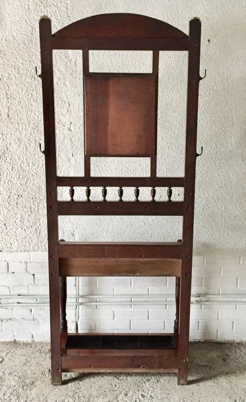 VICTORIAN MAHOGANY HALL STAND - ADDITIONAL PHOTO 17