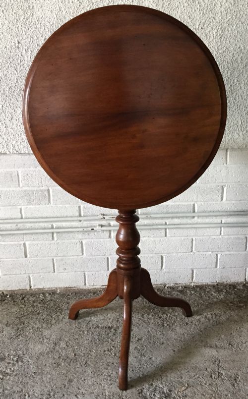 VICTORIAN MAHOGANY TILT TOP TABLE ON TRIPOD LEGS - ADDITIONAL PHOTO 7