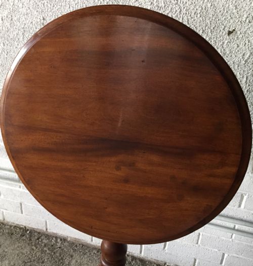 VICTORIAN MAHOGANY TILT TOP TABLE ON TRIPOD LEGS - ADDITIONAL PHOTO 8