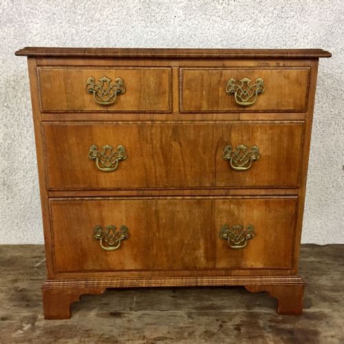 1920 walnut apprentice chest of drawers - CATEGORY: ANTIQUE CHEST OF DRAWERS - DATED 1920