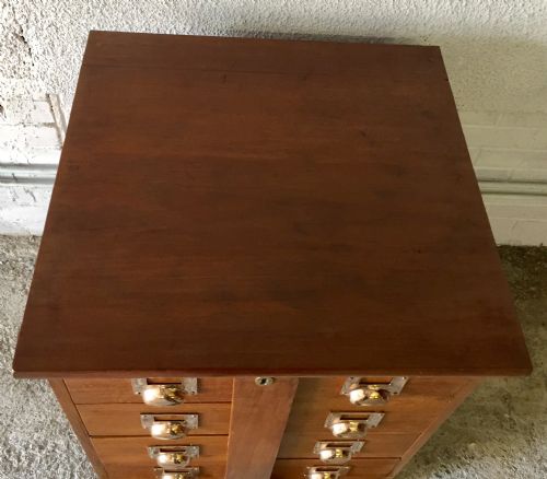 CIRCA 1900 MAHOGANY FILING CABINET - ADDITIONAL PHOTO 1