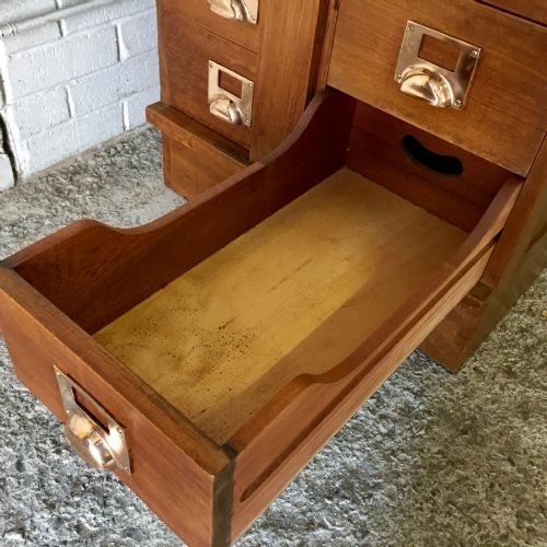 CIRCA 1900 MAHOGANY FILING CABINET - ADDITIONAL PHOTO 2