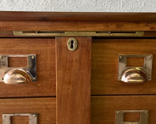 CIRCA 1900 MAHOGANY FILING CABINET - ADDITIONAL PHOTO 4