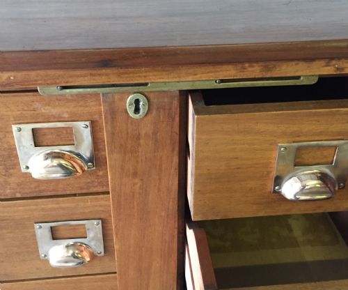 CIRCA 1900 MAHOGANY FILING CABINET - ADDITIONAL PHOTO 8