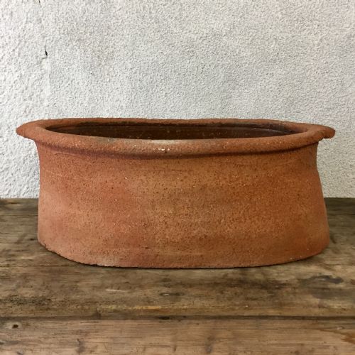 19th century terracotta salter - CATEGORY: ANTIQUE CERAMICS - DATED 19TH CENTURY