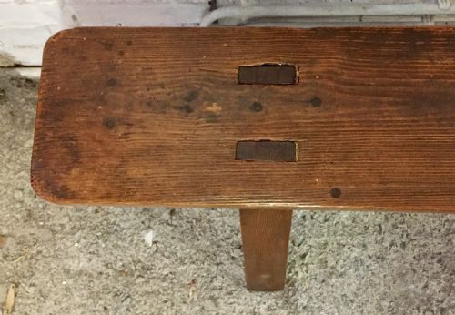 19TH CENTURY PINE BENCH - ADDITIONAL PHOTO 4