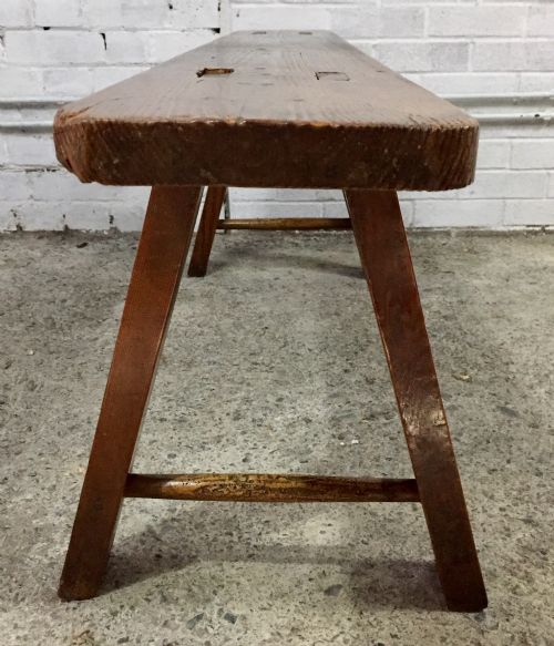 19TH CENTURY PINE BENCH - ADDITIONAL PHOTO 8