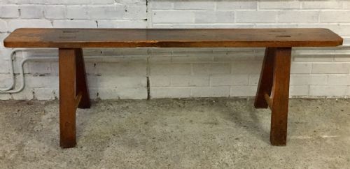 19TH CENTURY PINE BENCH - ADDITIONAL PHOTO 9