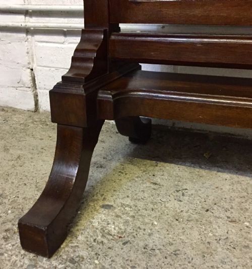 EDWARDIAN OAK CHEVAL MIRROR - ADDITIONAL PHOTO 5