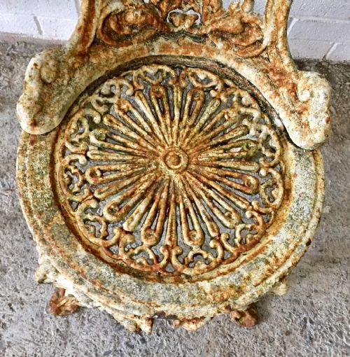 PAIR OF VICTORIAN CAST IRON CHAIRS - ADDITIONAL PHOTO 9